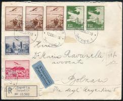 1927 Ajánlott légi levél / Registered airmail cover