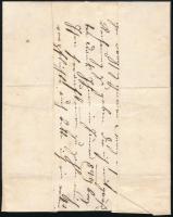 1848 Portós levél / Unpaid cover "NESZMÉLY" - Ofen