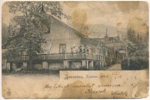 1904 Javorina, Jaworzyna Spiska, Tatranská Javorina (Tátra, Magas Tátra, Vysoké Tatry); Kanzlei / szálloda, iroda / hotel office (b)