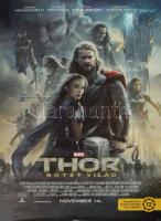 2013 Thor: Sötét világ (Marvel), filmplakát, papír, feltekerve, sarkaiban apró lyukakkal, kisebb lapszéli szakadással, 98x68 cm