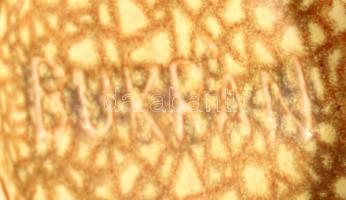 Bukrán Edit (1957-): Tálka, Mázas kerámia, jelzett, apró lepattanással d: 15 cm