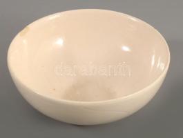 Bukrán Edit (1957-): Tálka, Mázas kerámia, jelzett, apró lepattanással d: 12 cm