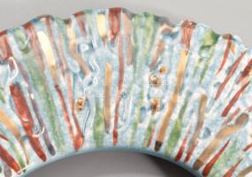 Bukrán Edit (1957-): Képkeret, Mázas kerámia, jelzett, apró lepattanással ami csak hátulról látszik,...