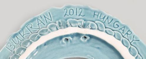 Bukrán Edit (1957-): Képkeret, Mázas kerámia, jelzett, apró lepattanással ami csak hátulról látszik,...