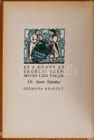 Nyírő József: Székelyek. Elbeszélések és rajzok. Erdélyi Szépmíves Céh 103. sz. kiadványa. Kolozsvár...