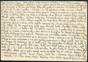 1942 Lengyel internált cenzúrázott levelezőlapja Balatonboglárról a Főkormányzóságba, a forgalom szü...