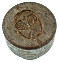 DN "Tenisz" jelvény poncolt (negatív) verőtő, készült a jelvény kibocsátásának idején a Pénzverőben (~22x27mm)