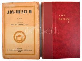 Ady-múzeum. I-II. köt. Szerk.: Dóczy Jenő és Földessy Gyula. Bp., [1924], Athenaeum, 183+1 p.; 220 p...