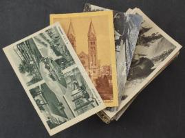 130 db MODERN kisalakú fekete-fehér magyarországi város képeslap vegyes minőségben / 130 modern Hungarian black and white town postcards in mixed quality