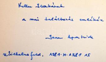 Mohar Ákos - Jean Apatride: Irrlicht Kurztexte von Jean Apatride h.n. 1978. Szerzői. 52 sztl lev. Félbőr kötésben  Dedikált