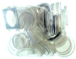 Kb. 65db érmetartó kapszula klf méretekben, használt, általában jó állapotban, közte néhány sérült