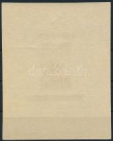 1951 80 éves a magyar bélyeg vágott lila blokk, jó minőség, enyhe ráncok (450.000)