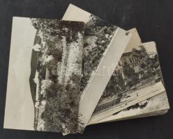 100 db MODERN fekete-fehér magyarországi város képeslap / 100 modern black and white Hungarian town ...