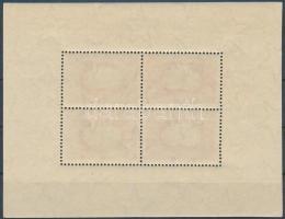 1950 UPU blokk a piros szín gépszínátnyomatával (180.000) (ráncok / creases)