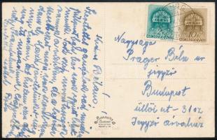 1941 Képeslap kétnyelvű bélyegzéssel / Postcard with bilingual postmark