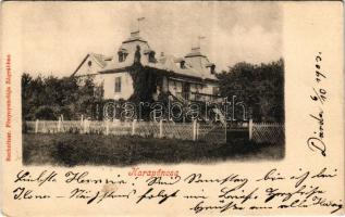 1903 Karapáncsa, Főhercegi vadászkastély. Rechnitzer kiadása (EK)