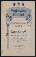 cca 1915 Hölgy portréja, vizitkártya Wojtowicz Richárd komáromi műterméből, kissé foltos, 10,5x6,5 c...