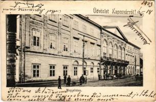 1903 Kaposvár, Megyeháza (gyűrődések / creases)