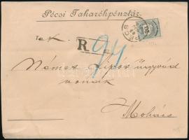 1889 Ajánlott levélen Színesszámú 20kr 11 1/4 fogazással