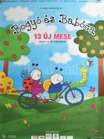 2011 Bogyó és Babóca - 13 új mese. Mesefilmplakát, papír, feltekerve, lapszéli apró gyűrődésekkel, lap tetején kisebb szakadással, 98x68 cm