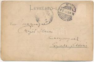 1899 Kudzsir, Kudsir, Cugir; Kancsu duzzasztó, gát. Bilder aus den transsylvanischen Alpen No. 1. H....