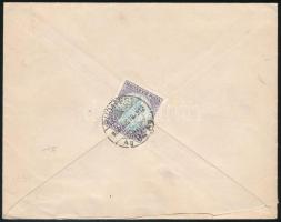 ~1925 Ajánlott levél Bécsbe 1000K, 1 bélyeges bérmentesítéssel / Registered cover with 1000K to Vienna