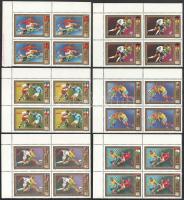 1972 Labdarúgó VB 6 klf ívsarki négyestömb / blocks of 4