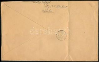 1937 Ajánlott cenzúrázott levél Budapestre / Registered censored cover