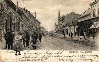 1905 Kalocsa, Fő utca, bazár, Csicsáky János üzlete. Sipos és Littmann kiadása (kis szakadások / small tears)