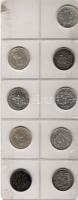 1896 "Milleneumi" 1K ezüst 9db T:1,1/2 !