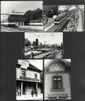 1982 és 1993 között készült felvételek HÉV állomásokról, HÉV vonalakról és HÉV járművekről, 13 db vi...