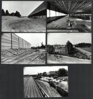 1976 Budapest, helyszíni fotók a Metro Kőér utcai járműtelepének tervezett építési területéről, amel...