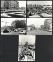 1973 és 1990 között készült felvételek Budapesten, a metró vagy más építkezésekkel összefüggésben, 1...