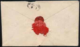 ~1846 Portós levél piros / red "BUCS" - "PESTH" (Gudlin 150 p)