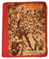 Nők lapja 1956. évfolyam egybekötve, sérült kötésben.