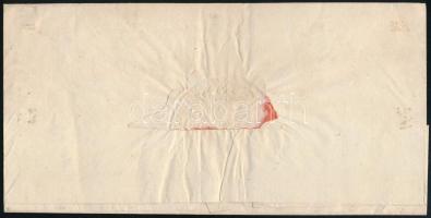 1833 Hivatalos levél piros / red "N:KAROLY" (Gudlin 300 p)