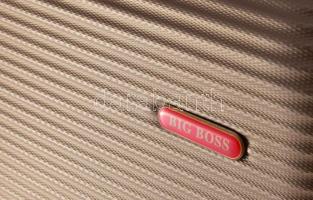 Bézs színű gurulós kisbőrönd, cca 50x34x23 cm