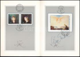 1986 Bélyegnap emléklap Szász Endre aláírásával