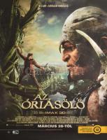 2013 Az óriásölő, filmplakát, papír, feltekerve, gyűrődésekkel, apró lapszéli szakadásokkal, 98x68 cm