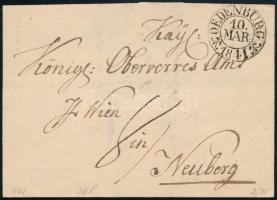 1841 Hivatalos levél "OEDENBURG" - Neuberg (Gudlin 200 p)