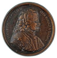 DN (1985) "FRANCISCVS II D G S R I PRIN=CEPS RAKOCZI &amp; TRANSYL" egyoldalas, öntött bronz emlékérem (57mm) T:XF