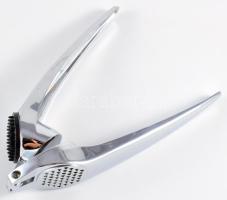 Újszerű rozsdamentes fokhagyma nyomó, h: 16 cm