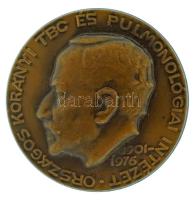 Reményi József (1887-1977) 1976. "Országos Korányi TBC és Pulmonológiai Intézet - 1901-1976" egyoldalas, öntött bronz emlékérem (40mm) T:AU