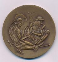 Kiss Nagy András (1930-1997) DN "Fodor József 1843-1901" kétoldalas bronz emlékérem (60mm)...