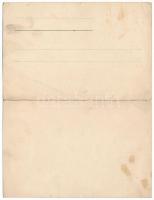 Kassa, Kosice; Szabadság tér, dóm, üzletek. titkosírással írva. 2-részes kihajtható panorámalap. Esc...