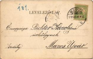 1902 Kassa, Kosice; katonai alreáliskola. Nyulászi Béla kiadása / military school (EK)