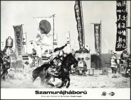 cca 1989 előtt készült, "Szamurájháború" című japán film jelenetei és szereplői, 7 db vint...