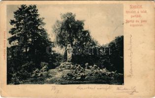 1903 Gödöllő, Részlet a felső parkból. Divald Károly (kis szakadás / small tear)