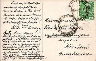 1911 Fröhliche Ostern! / Easter greeting card, rabbits. T. S. N. Serie 1021. s: Arthur Thiele (EK)