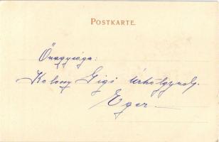 Anno 1866, fashion art postcard. Dr. Trenkler Co. artist signed